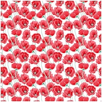 Picture of BP Design Solution Floral Wallpaper, BP-A01063S, 162X41 cm, White & Red