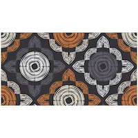 Picture of Creative Print Solution Floral Coiled Wallpaper, BPNW03, 244X41 cm, Black & Orange