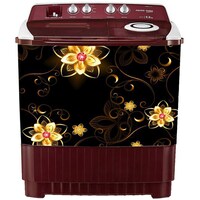 Creative Print Solution Floral Theme Washing Machine Sticker, 15x5 Inches, Multicolour