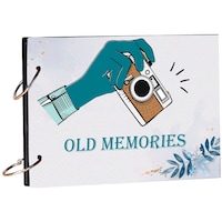 BP Design Solution Old Memories Printed Scrapbook, 8.5x6 Inches, Multicolour