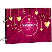 Picture of Creative Print Solution Valentine Hearts Theme Scrapbook, 8.5x6 Inches, Multicolour