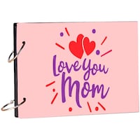 Picture of Creative Print Solution Love You Mom Printed Scrapbook, 8.5x6 Inches, Multicolour