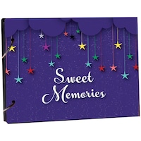 Picture of Creative Print Solution Sweet Memories Star Theme Scrapbook, 8.5x6 Inches, Multicolour