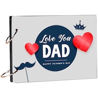Picture of Creative Print Solution Love You Dad Printed Scrapbook, 8.5x6 Inches, Multicolour