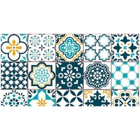 Picture of Creative Print Solution Floral Mandala Wallpaper, BPNW10, 244X41 cm, Blue & White