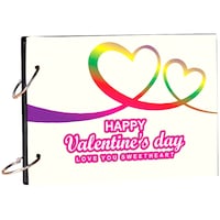 Picture of Creative Print Solution Valentine's Day Scrapbook, BPSB-016, 8.5x6 Inches, Multicolour