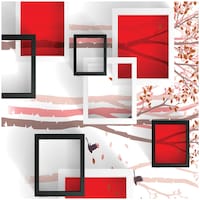 Picture of BP Design Solution Decorative Box Design Wallpaper, 244x41 cm, Multicolour
