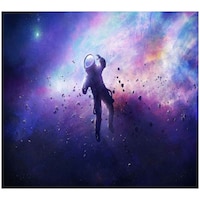 Picture of Creative Print Solution Astronaut Theme Laptop Wallpaper, TCS082, 15.6x10.6 Inches, Multicolour