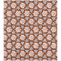 Picture of Creative Print Solution Hexagonal Wallpaper, BPW277, 244X41 cm, Multicolour