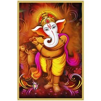 Creative Print Solution Shree Ganesh God Room Size Poster, 12x18 Inches, Multicolour