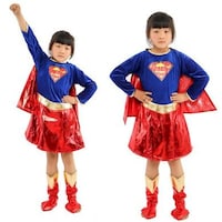 Super Girl Fancy Costume, 4 - 6 Years