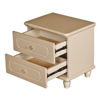 Gmax Bedside Table With 2 Layer Drawer, Bedt-802
