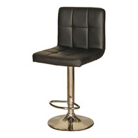 Gmax Adjustable Bar Chair Square Design, 520L - Black
