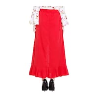 Picture of Women's Solid Ruffle Palazzo, UC0932495