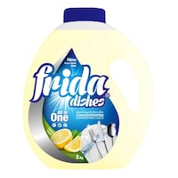 Picture of Frida Dishes Concentrated Dishwashing Liquid, Lemon, 2kg - Carton of 6 Pcs