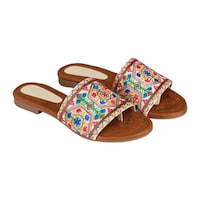 Picture of Women's Textured Mules, AF0932444, Multicolour
