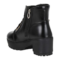 Picture of Women's Synthetic Leather Casual Boots, AF0932446, Black