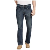 Picture of FEVER Boot-Leg Men's Jeans, 60185-1, Dark Blue