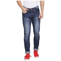 Picture of FEVER Slim Fit Men's Jeans, 211751-1, Dark Blue