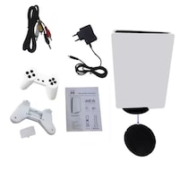 Ptcmart Tv 8 Bit Wired And 2.4G Wireless Video Game, White