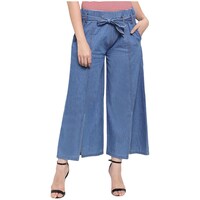 Picture of Vardaans Women's Cotton Denim Palazzos, XS to 3XL, Pack of 30