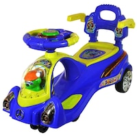 Picture of Panda Baby Plastic Space Swing Car, Blue