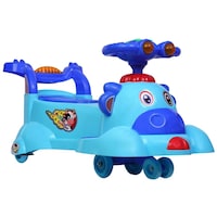 Picture of Panda Baby Plastic Cow Swing Car, Sky Blue