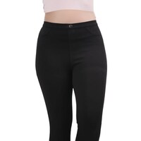 Picture of Int Eco Women Polyster Leggings Trousers with Pockets - Black