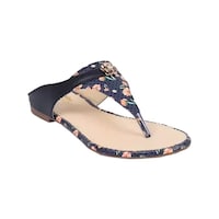 Picture of Women's Gorgeous Floral Printed Flats, AF0933115, Beige & Blue