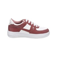 Picture of Women's Solid Syntethic Leather Sneakers, AF0932467, White & Brown