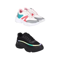 Picture of Women's Colourblocked Casual Shoes, AF0932795, Multicolour, Set of 2