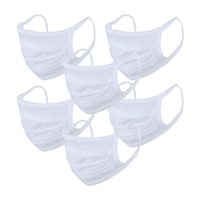 Picture of Cotton Anti-Pollution Mask, White, Pack of 6