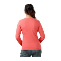 Picture of Angels Women's V-necked Solid T-shirt, ANG0932502