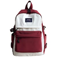 Craftwood Small Lightweight Backpack, DI934893, 20 L, Maroon & White