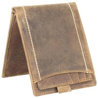 Debonair International Men Genuine Leather 11 Slots Wallet, DI934379, Brown