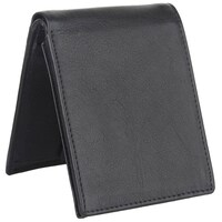 Debonair International Men Genuine Leather 7 Slots Wallet, DI934475, Black