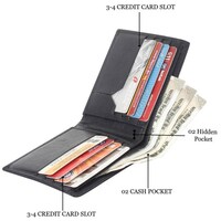 Debonair International Men Genuine Leather 8 Slots Wallet, DI934366