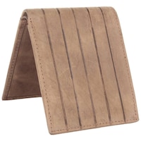 Debonair International Men Genuine Leather 8 Slots Wallet, DI934497, Brown
