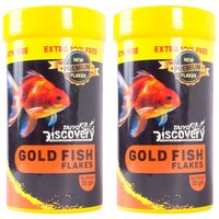 Taiyo Pluss Discovery Gold Fish Flakes Food, 55 gm, Pack of 2
