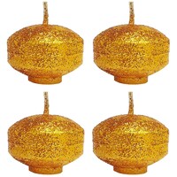 Picture of PIC Sandalwood Amber Scented with Glitter Floating Nugget Candle, PNC808544, Pack of 4