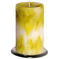 Picture of PIC Handford Fresh Lemongrass Scented Rustic Pillar Candle, PNC808576, 2.75x5inch, Yellow