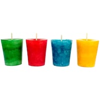 Picture of PIC Hand Poured Multi Scented Votive Candle, PNC808543, 1.5x2inch, Multicolour, Pack of 4