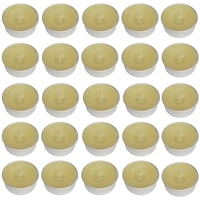 Picture of PIC Handmade Night Blooming Jasmine Scented Tea Light Candle, PNC808588, 38x15mm, Beige, Pack of 25