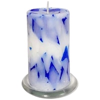 Picture of PIC Handford Lavender Scented Pillar Candle, PNC808580, 2.75x 5 inch, Blue