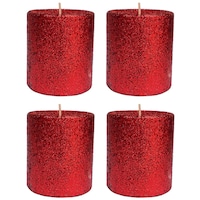 Picture of PIC Handmade Unscented Glitter Candle, PNC808581, Pack Of 4