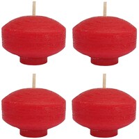 Picture of PIC Handmade Fresh Roses Scented Nugget Floating Candles, PNC808610, 1.5x2inch, Red, Pack of 4