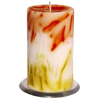 Picture of PIC Handford Sandalwood Amber Scented Rustic Pillar Candle, PNC808577, Multicolour