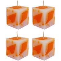 Picture of PIC Handmade Sandalwood Amber Scented Chunk Cube Candle, PNC808617, Pack of 4