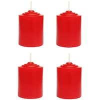 Picture of PIC Hand Poured Rose Scented Votive Candle, PNC808604, 1.5x2inch, Red, Pack of 4