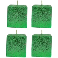 Picture of PIC Handford Fresh Lemongrass with Glitter Cube Candle, PNC808625, 2x2inch, Green, Pack of 4